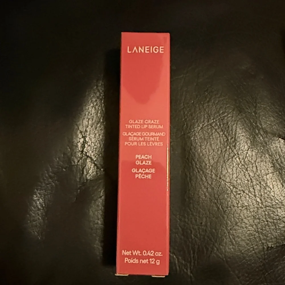 Laneign Glaze Craze Tinted Lip Serum peach glaze NIB